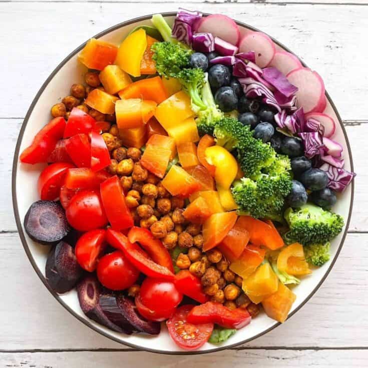 Image for Rainbow Salad Bowl with Maple Dijon Dressing