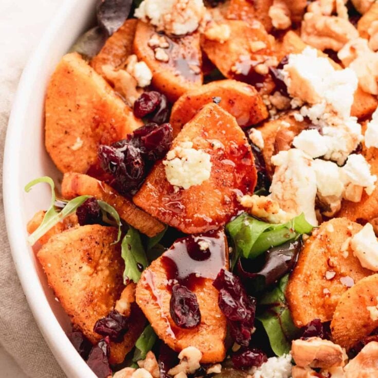 Image for Roasted Sweet Potato and Goat Cheese Salad