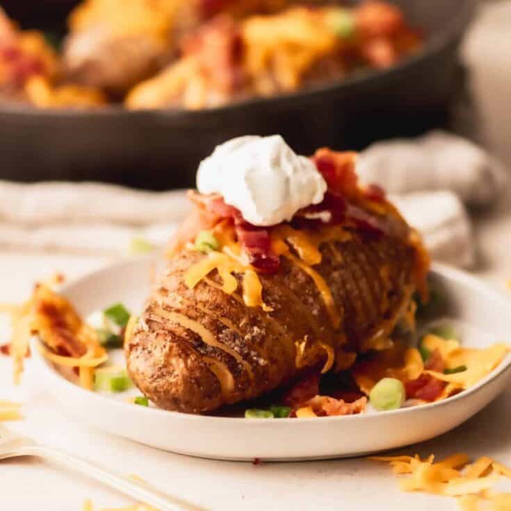 Image for Cheesy Hasselback Potatoes with Bacon