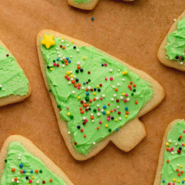 Image for Frosted Christmas Tree Cookies 