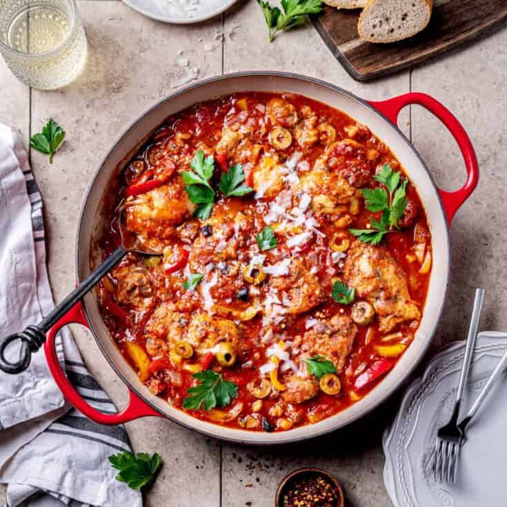 Image for Oven Braised Chicken Cacciatore