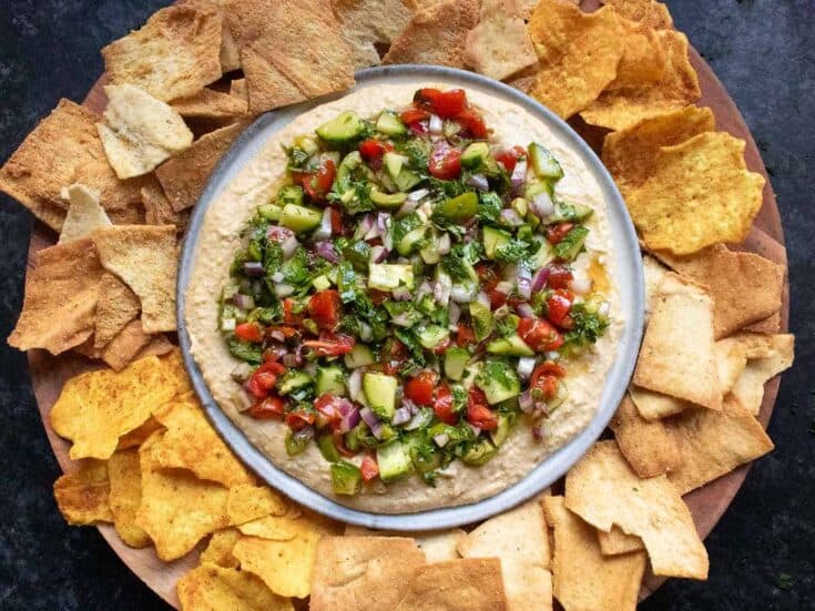 Image for Layered Veggies & Hummus Dip