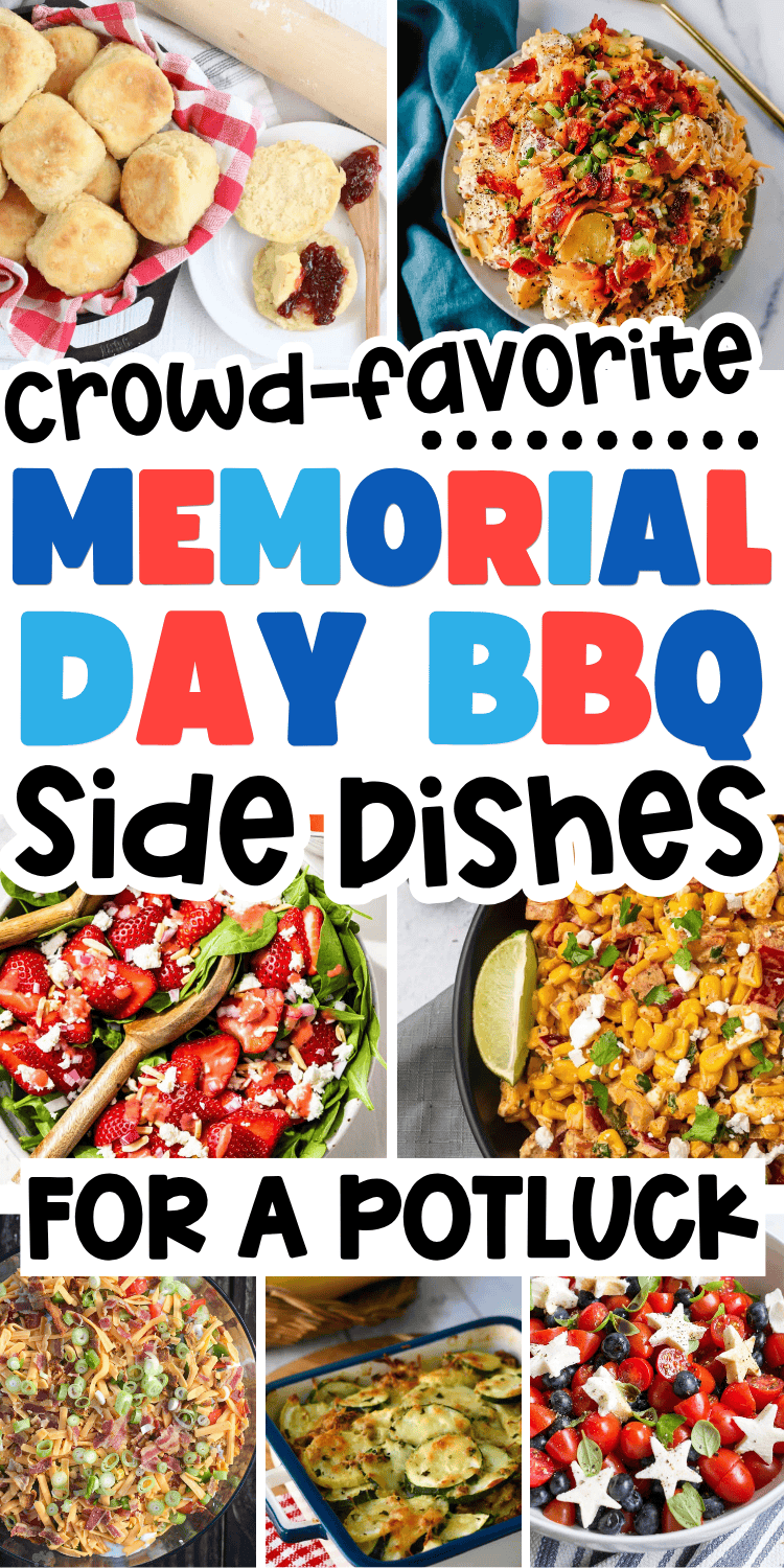 Unique Memorial Day side dishes! Fun summer cookout sides like easy cold salads for bbq parties, summer veggie sides, easy pasta salad recipes, and summer potato recipes for easy bbq potluck ideas. Cold summer salads, summer potluck dishes, Summer side dishes for bbq, memorial day salads, summer bbq food, memorial day weekend food, dishes to bring to a bbq, grill out side dishes, easy memorial day food ideas bbq, best cookout side dishes, sides for a bbq party, cold side dishes, memorial day food for a crowd, cookout recipes, barbecue side dishes, summer bbq recipes, memorial day recipes, fourth of july food bbq side dishes, cookout food ideas, barbeque side dishes, bbq menu ideas, memorial day picnic food, memorial day bbq food, summer party food, memorial day potluck recipes.
