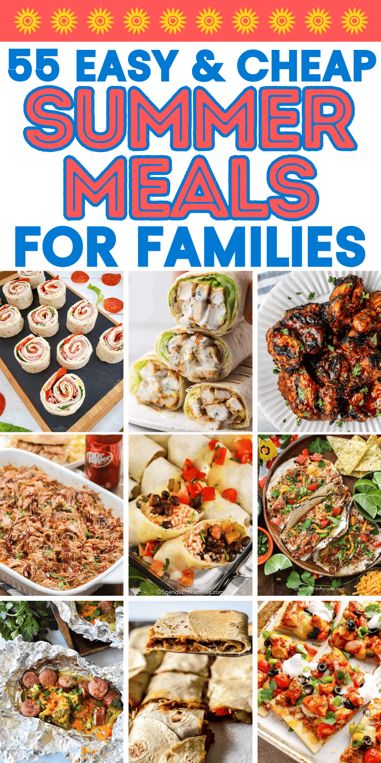 Cheap summer meals! These affordable summertime meals are quick and cheap dinner recipes for hot weather. Budget friendly meals, cheap summer dinner recipes, simple summer meals, low effort meals, cheap simple dinners, easy throw together meals, dirt cheap meals, simple summer dinner ideas, summer meals dinner families, inexpensive healthy meals, super cheap dinners, quick summer meals, cheap weeknight meals, cheap dinners for a family budget, cheap healthy meals, summer lunch ideas, summer meals for hot days, frugal meals, cheap quick dinner ideas, cheap and easy dinner ideas families, cheap meals on a budget, fast cheap dinner ideas, budget meal planning, easy meals on a budget family, super cheap meals, struggle meals recipes, broke meals ideas, healthy affordable meals, low cost meals.
