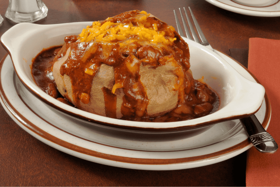 chili baked potato