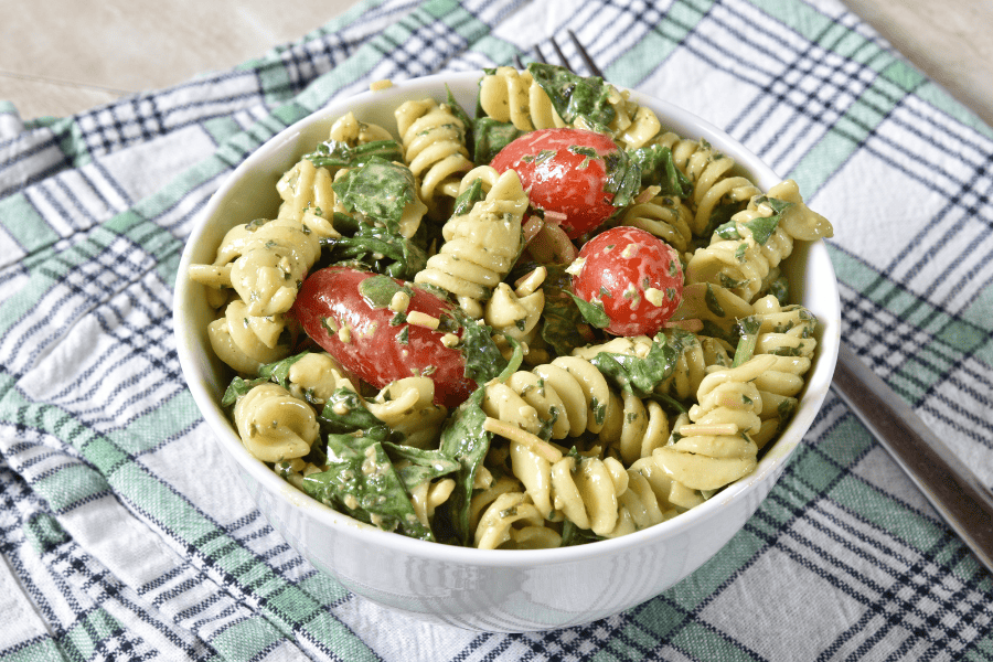pesto chicken pasta salad
