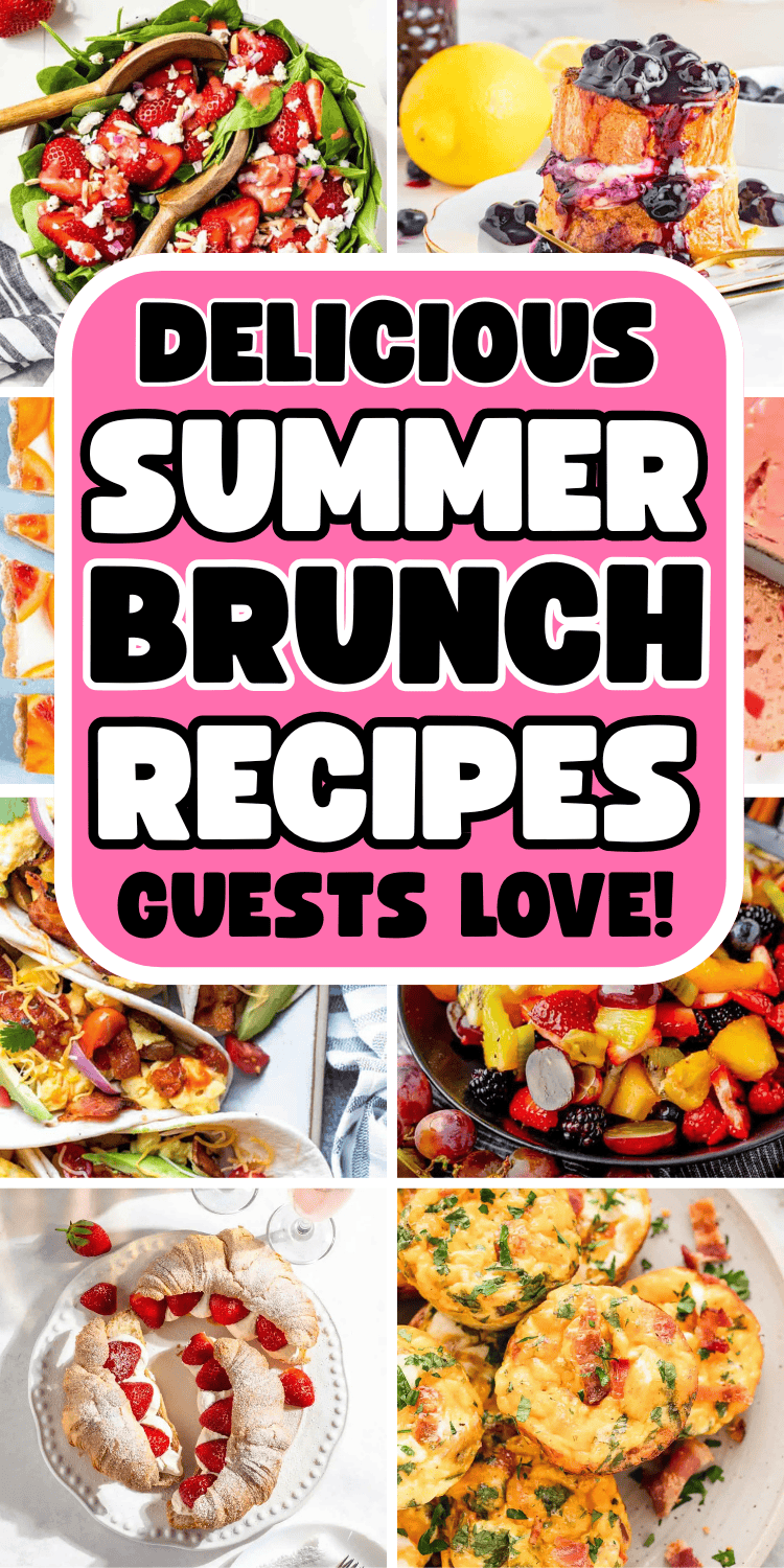 Fun summer brunch recipes! Delicious summer breakfast ideas and easy brunch foods for the best summer brunch spread. Summer brunch buffet, brunch potluck ideas, summer party food, summer appetizers, luncheon menu, spring brunch ideas, summer brunch food ideas party, picnic brunch Ideas, summer brunch ideas, outdoor brunch recipes, summer food, birthday brunch food, garden party food ideas, brunch party ideas, brunch picnic recipes, brunch spread ideas, grill brunch ideas, brunch lunch recipes, yummy brunch recipes, baby shower brunch food, breakfast get together ideas, summer sunday brunch ideas, summer brunch menu ideas for a crowd, breakfast grazing table, brunch ideas for potluck, easy fancy brunch ideas, brunch banquet ideas, small brunch menu ideas, ladies brunch recipes, brunch salad