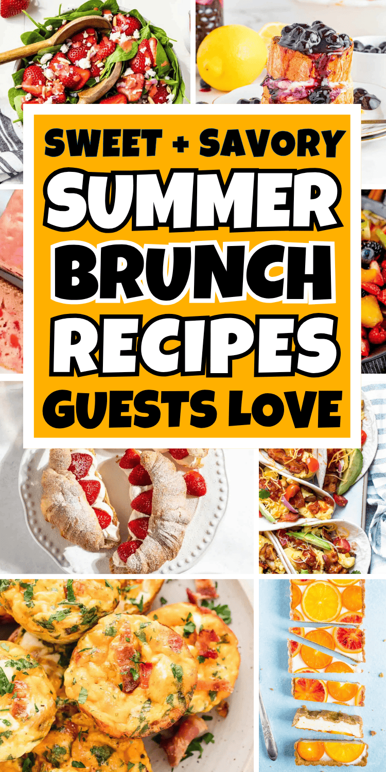 Fun summer brunch recipes! Delicious summer breakfast ideas and easy brunch foods for the best summer brunch spread. Summer brunch buffet, brunch potluck ideas, summer party food, summer appetizers, luncheon menu, spring brunch ideas, summer brunch food ideas party, picnic brunch Ideas, summer brunch ideas, outdoor brunch recipes, summer food, birthday brunch food, garden party food ideas, brunch party ideas, brunch picnic recipes, brunch spread ideas, grill brunch ideas, brunch lunch recipes, yummy brunch recipes, baby shower brunch food, breakfast get together ideas, summer sunday brunch ideas, summer brunch menu ideas for a crowd, breakfast grazing table, brunch ideas for potluck, easy fancy brunch ideas, brunch banquet ideas, small brunch menu ideas, ladies brunch recipes, brunch salad