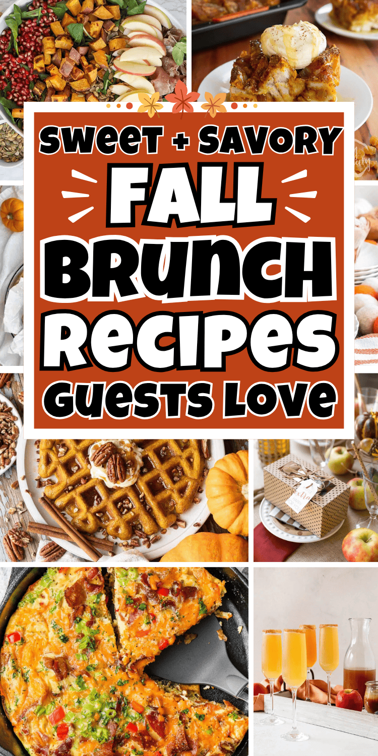 Easy fall brunch recipes for a crowd! These cozy fall brunch food ideas include sweet and savory autumn breakfast recipes and fall brunch menu ideas. Autumn brunch ideas, fall recipes for brunch, apple breakfast recipes, fall party food, fall potluck ideas for work, fall recipes breakfast, fall charcuterie board ideas, fall brunch drinks, fall grazing table ideas, savory fall breakfast, pumpkin breakfast recipes, sunday brunch ideas, ladies fall brunch ideas, fall brunch birthday party ideas, fall brunch ideas food, fall-theme breakfast buffet, thanksgiving brunch recipes, fall luncheon menu ideas ladies, fall breakfast recipes, brunch potluck ideas, easy autumn brunch recipes, fall brunch food ideas, fall brunch party, fall themed brunch, fall brunch aesthetic.