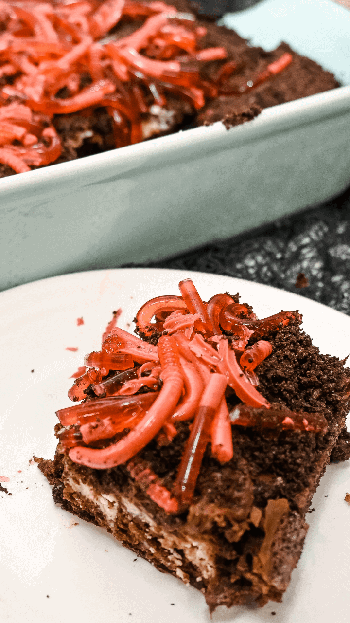 Image for Dirt Worm Cheesecake Brownies