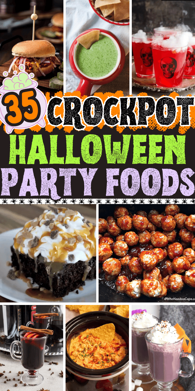 35 Spooky Good Halloween Crockpot Recipes for Parties \u0026 Potlucks, image size:750x1500