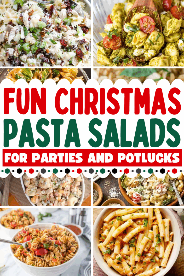19 Festive Christmas Pasta Salad Recipes for Holiday Parties & Potlucks