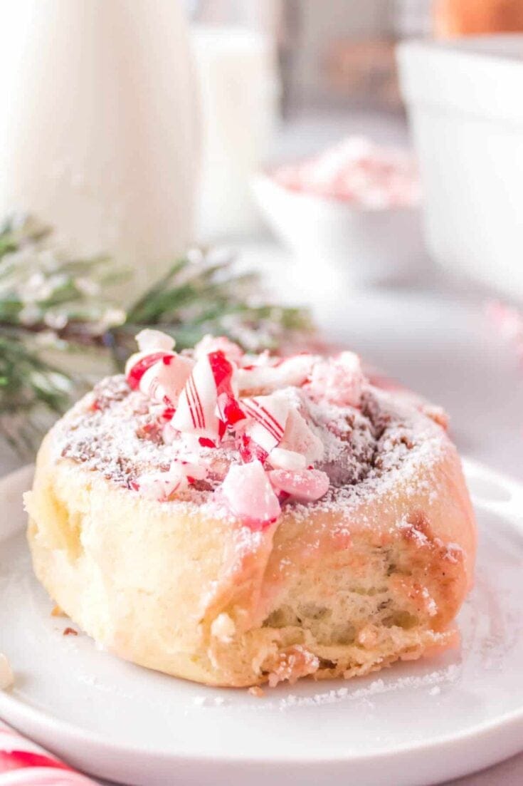 Image for Candy Cane Cinnamon Rolls