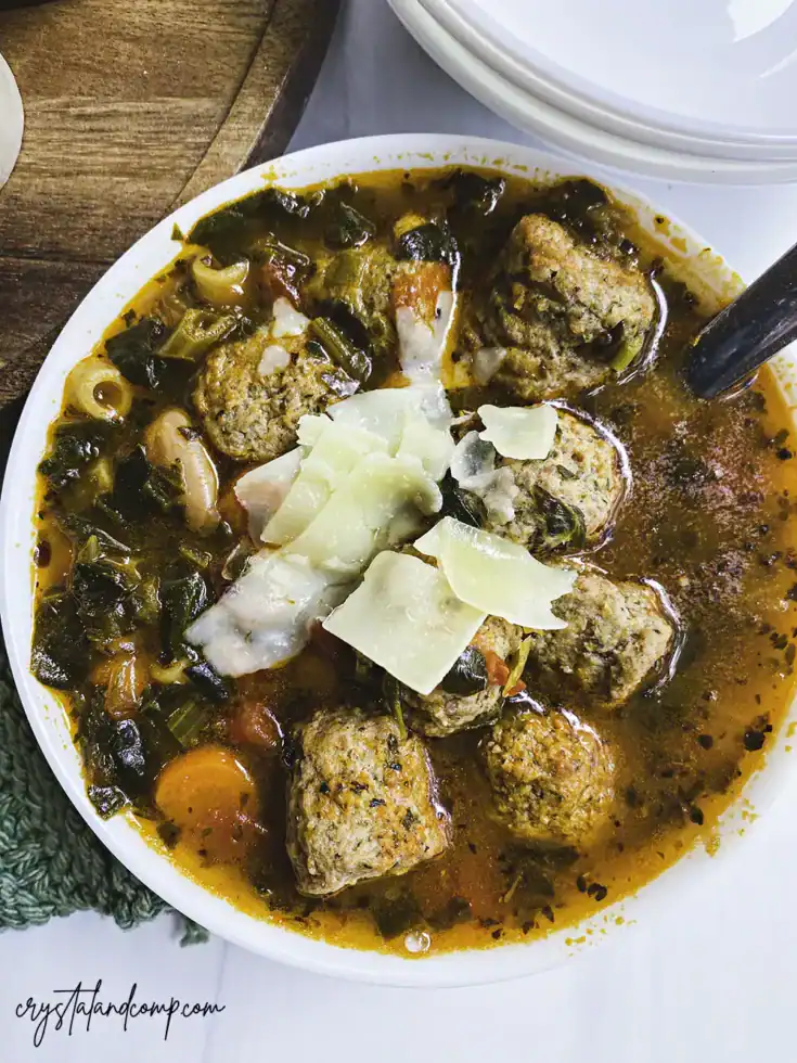 Image for Pasta Spinach Meatball Soup