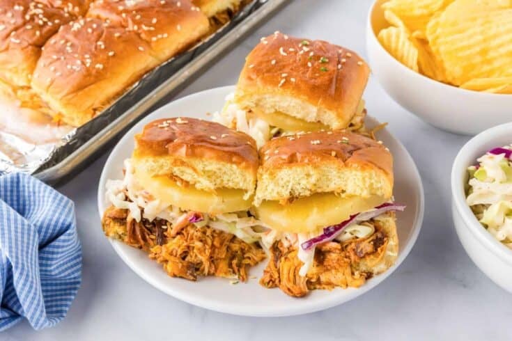 Image for Slow Cooker BBQ Hawaiian Roll Chicken Sliders