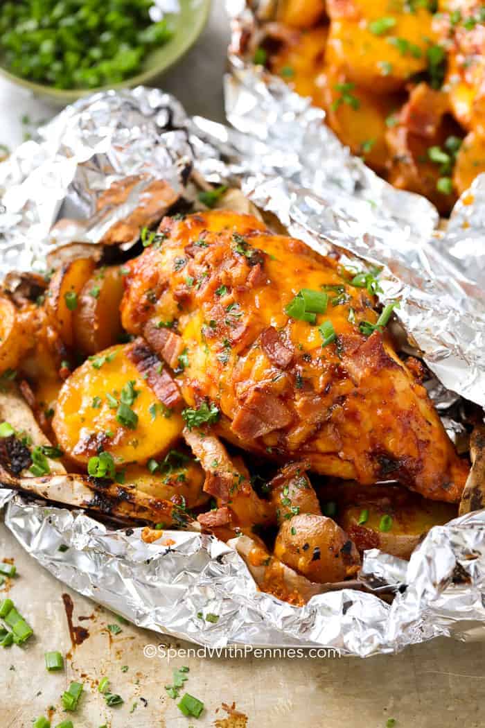 Image for Barbecue Chicken Foil Packets