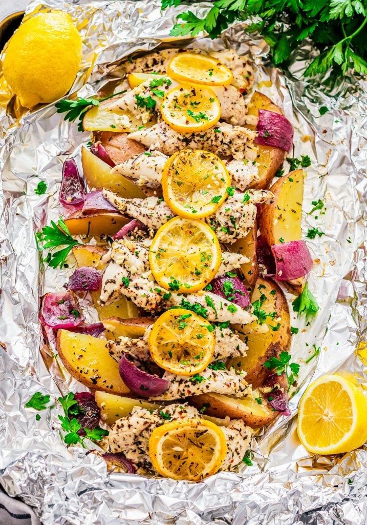 Image for Baked Italian Lemon Chicken Foil Packet