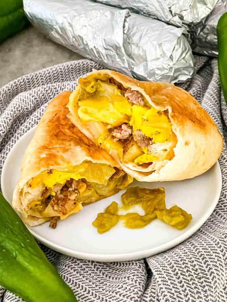 Image for Hatch Green Chile Sausage Breakfast Burritos