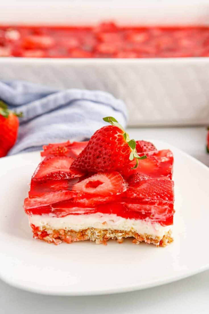 Image for Layered Strawberry Pretzel Salad