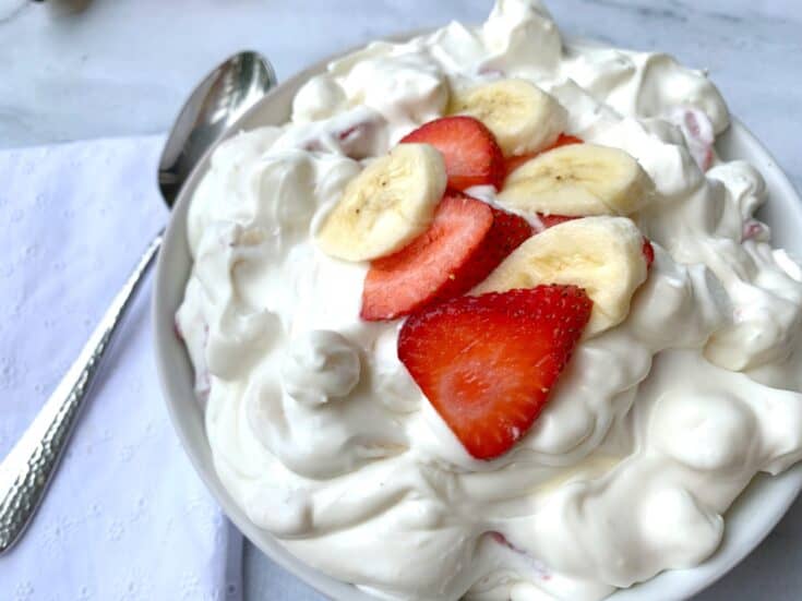 Image for Strawberry Banana Cheesecake Dessert Salad
