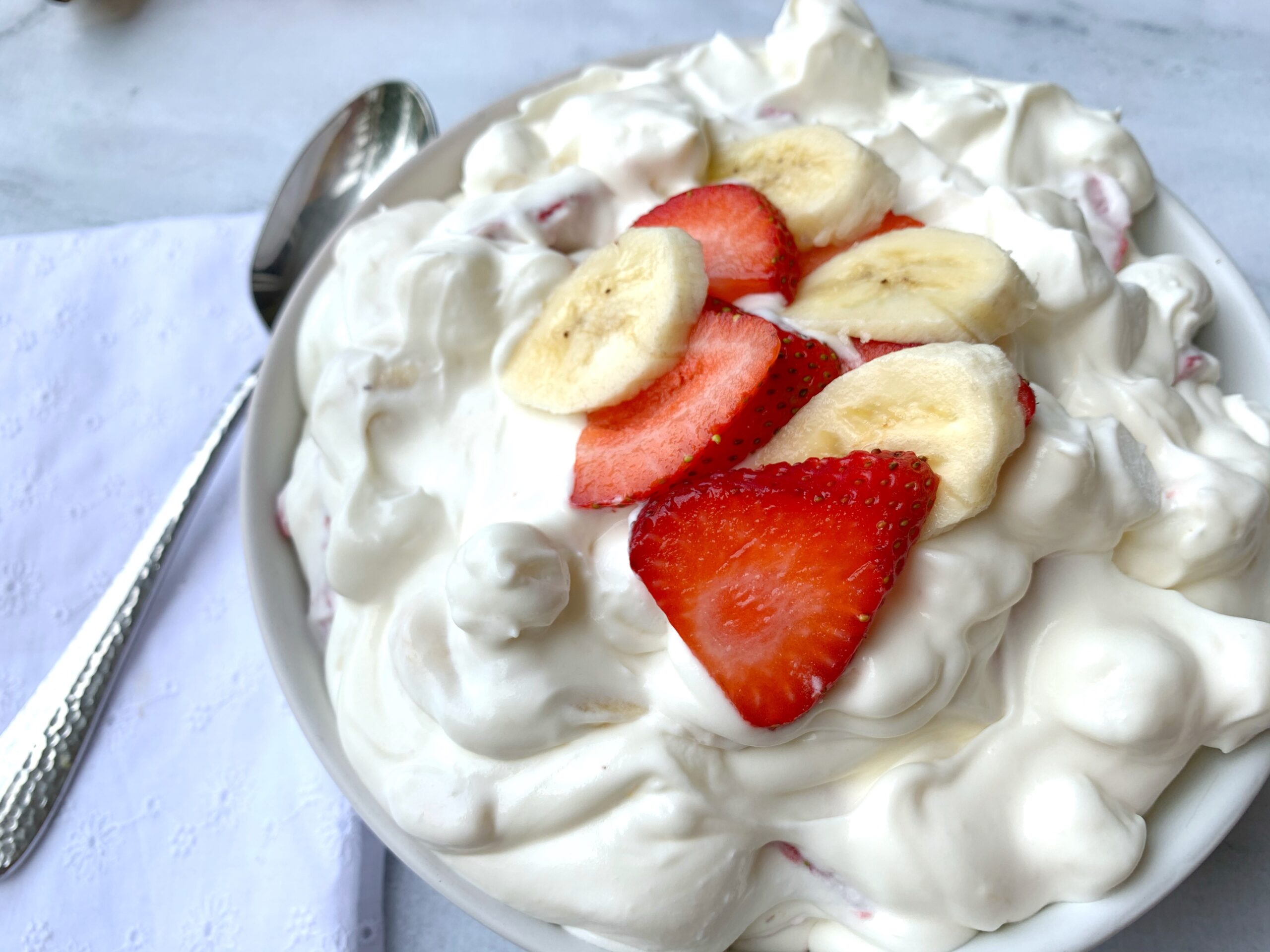 Image for Strawberry Banana Cheesecake Dessert Salad