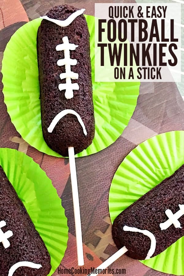 Image for Easy Football Twinkies on a Stick