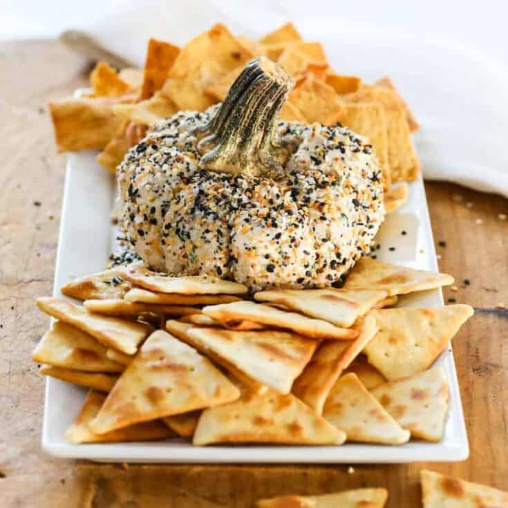 Image for Everything Bagel Pumpkin Cheese Ball