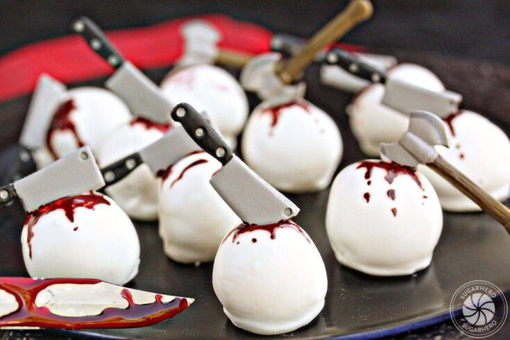 Image for Bloody Halloween Cake Balls