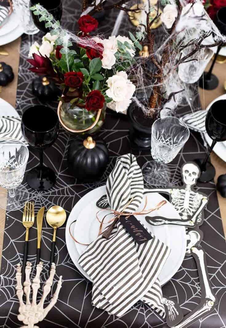 Image for Skeleton Themed Tablescape 