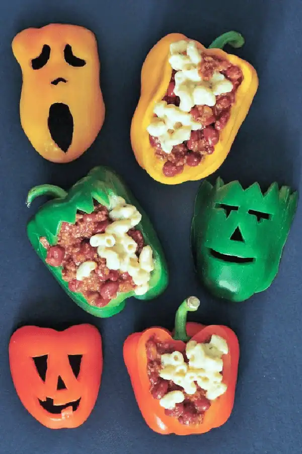 Image for Chili Mac Halloween Stuffed Peppers