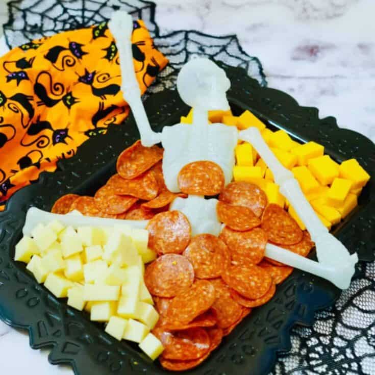 Image for 10-Minute Dollar Tree Skeleton Charcuterie Board