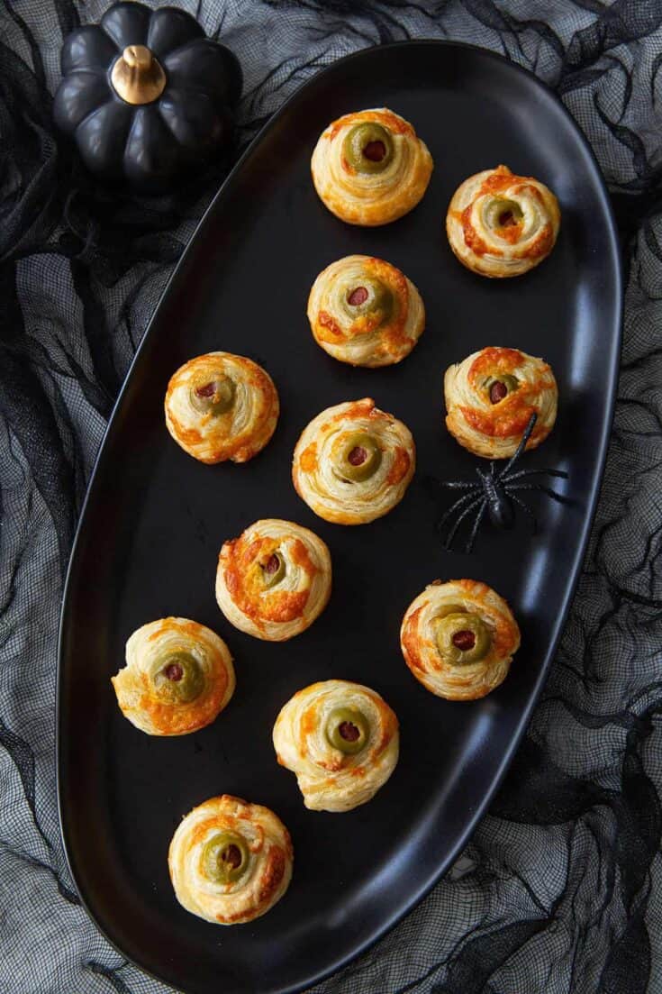 Image for Spooky Eyeball Olive Puffs