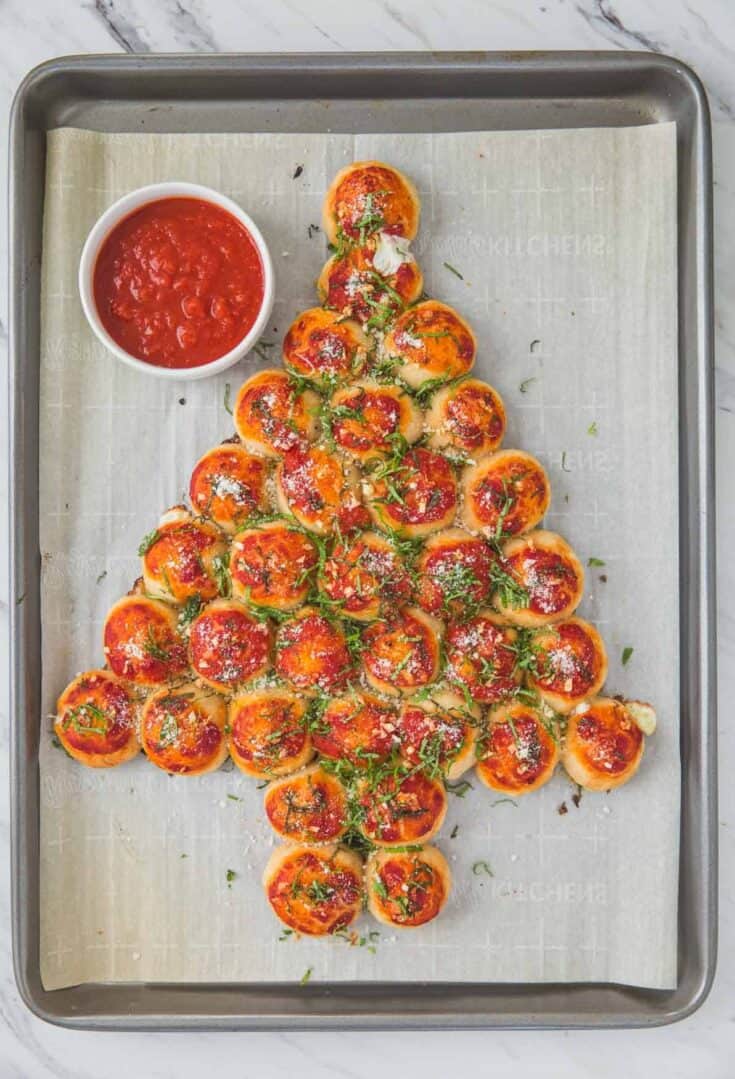 Image for Christmas Tree Pizza Bites